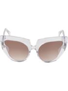 Barn's 'diva' Sunglasses, Women's, Grey, Acetate