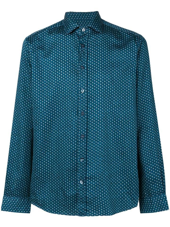 Etro Origami Print Shirt - Blue