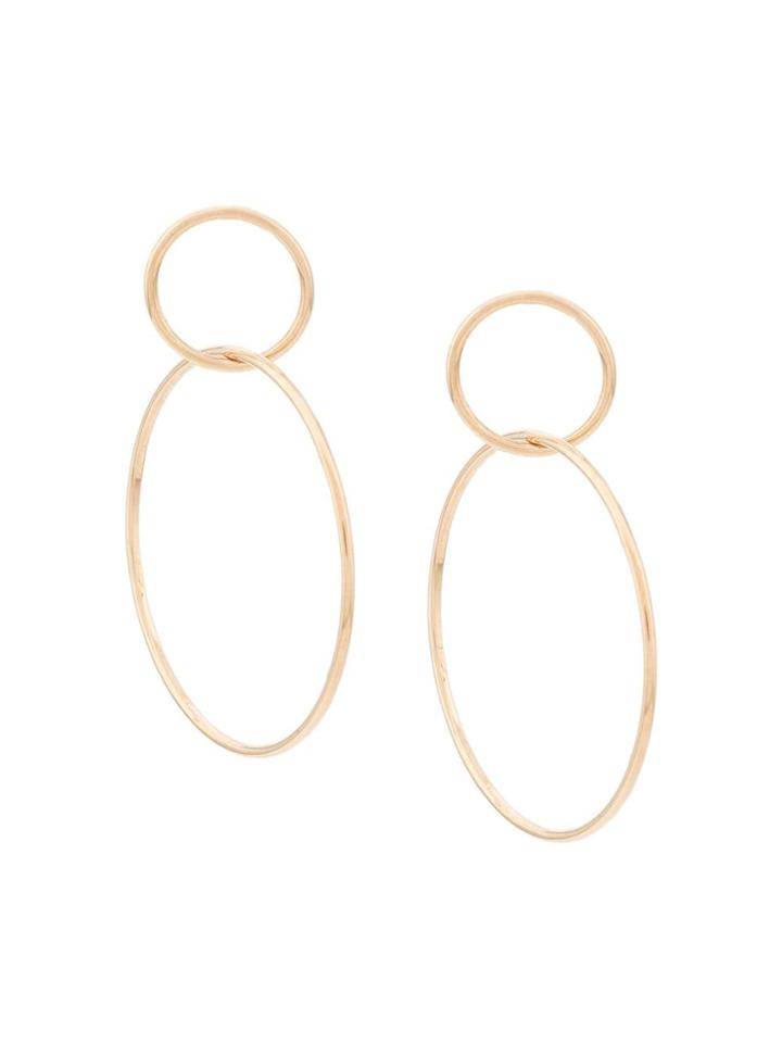 Zoë Chicco 14kt Yellow Gold Double Circle Hoop Earrings