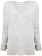 Le Kasha Long-sleeve Fitted Sweater - Grey