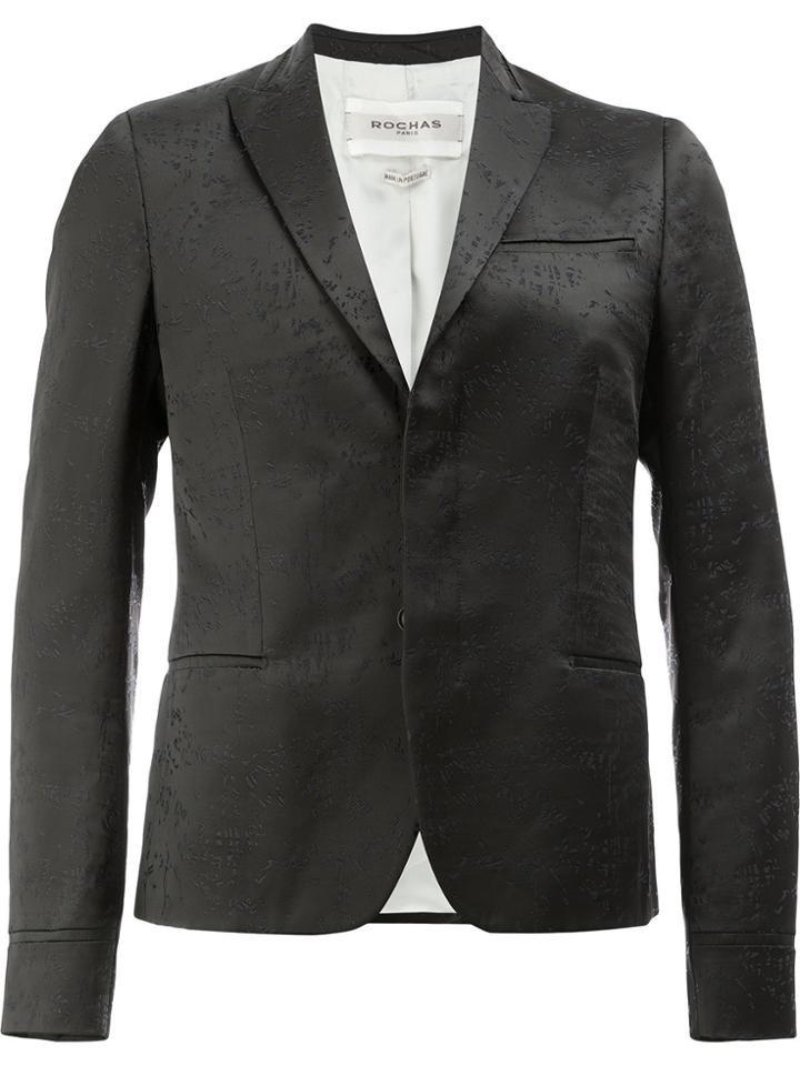 Rochas Concealed Front Blazer - Black