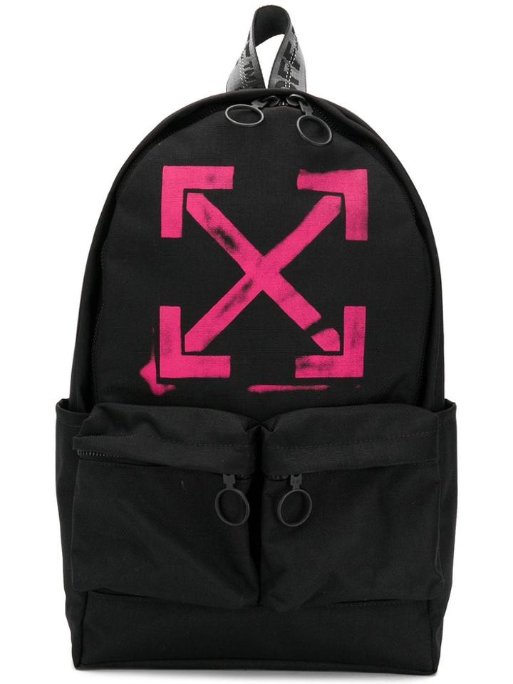 Off-white Printed Backpack - Black