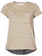 Dorothee Schumacher Contrast Stripe Print T-shirt - Brown