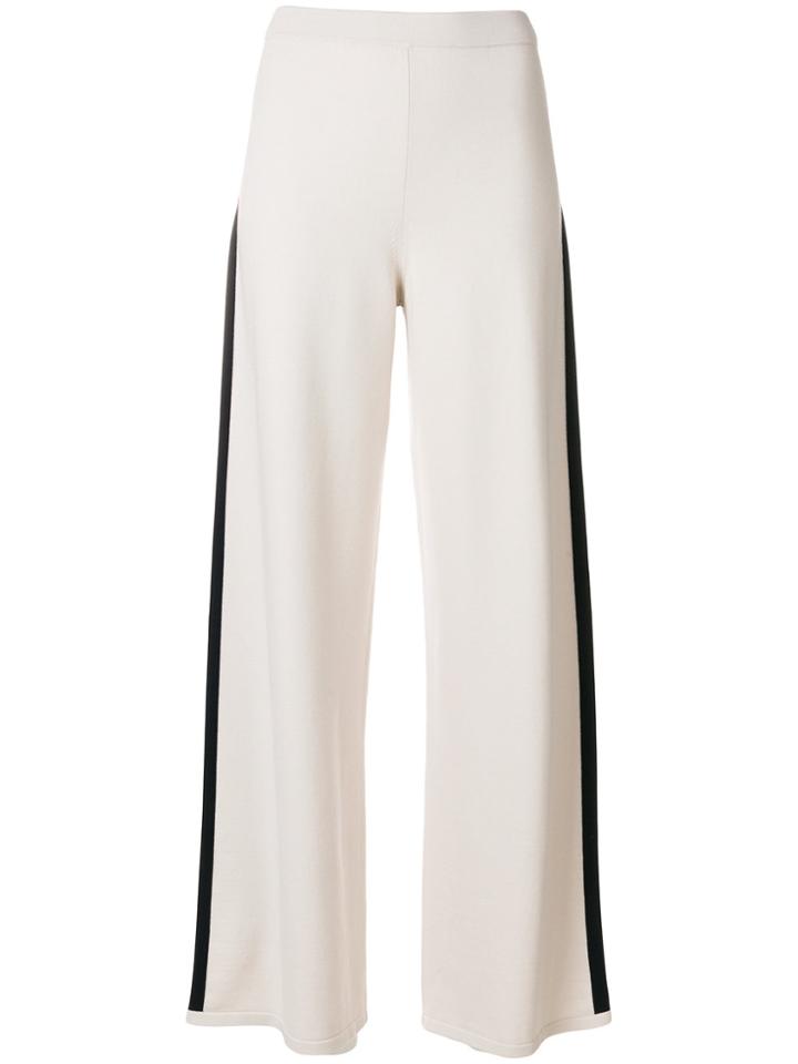 's Max Mara Side Stripe Detail Trousers - Nude & Neutrals