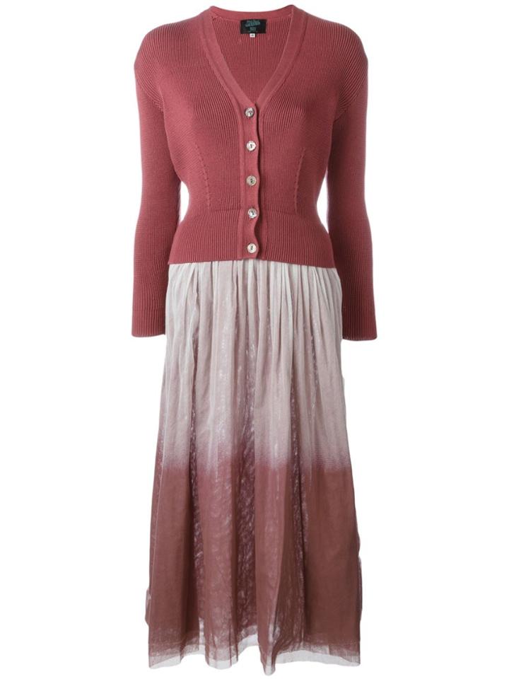 Jean Paul Gaultier Vintage Layered Dress - Pink & Purple