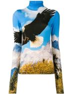 R13 Eagle Print Sweatshirt - Blue