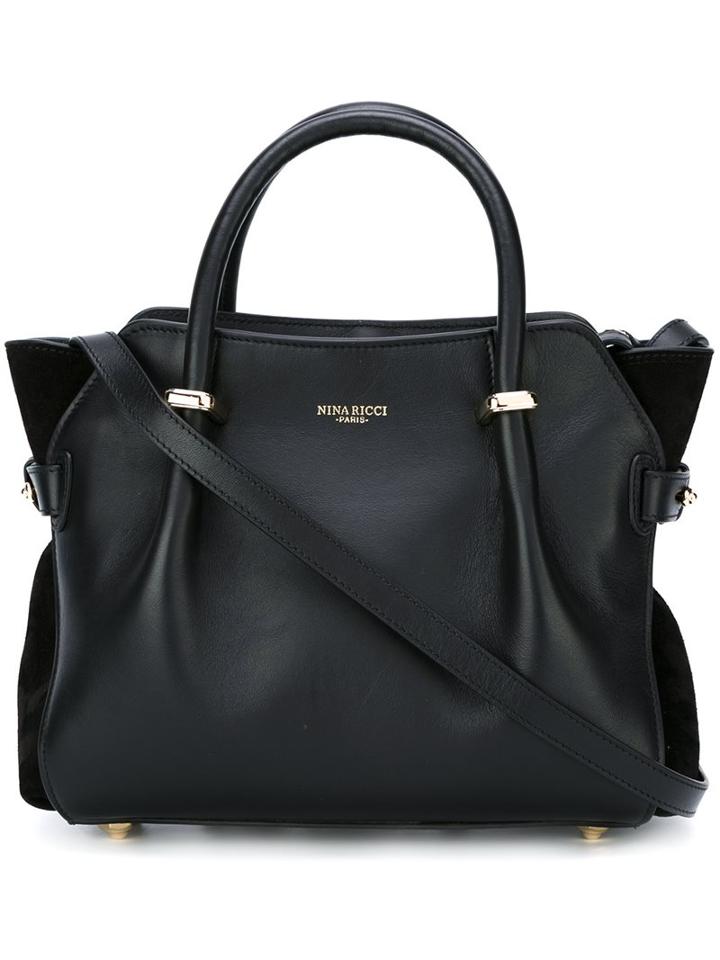Nina Ricci Double Handles Medium Tote, Women's, Black