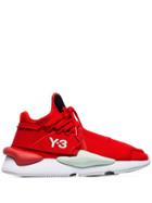 Y-3 Red Kaiwa Striped Low-top Sneakers