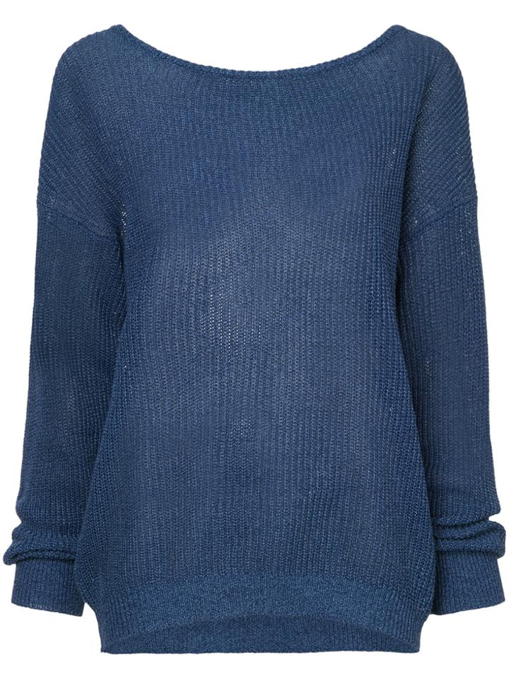 Cityshop Classic Long-sleeve Sweater - Blue