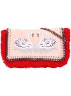 Stella Mccartney 'falabella' Swan Crossbody Bag, Women's, Pink/purple