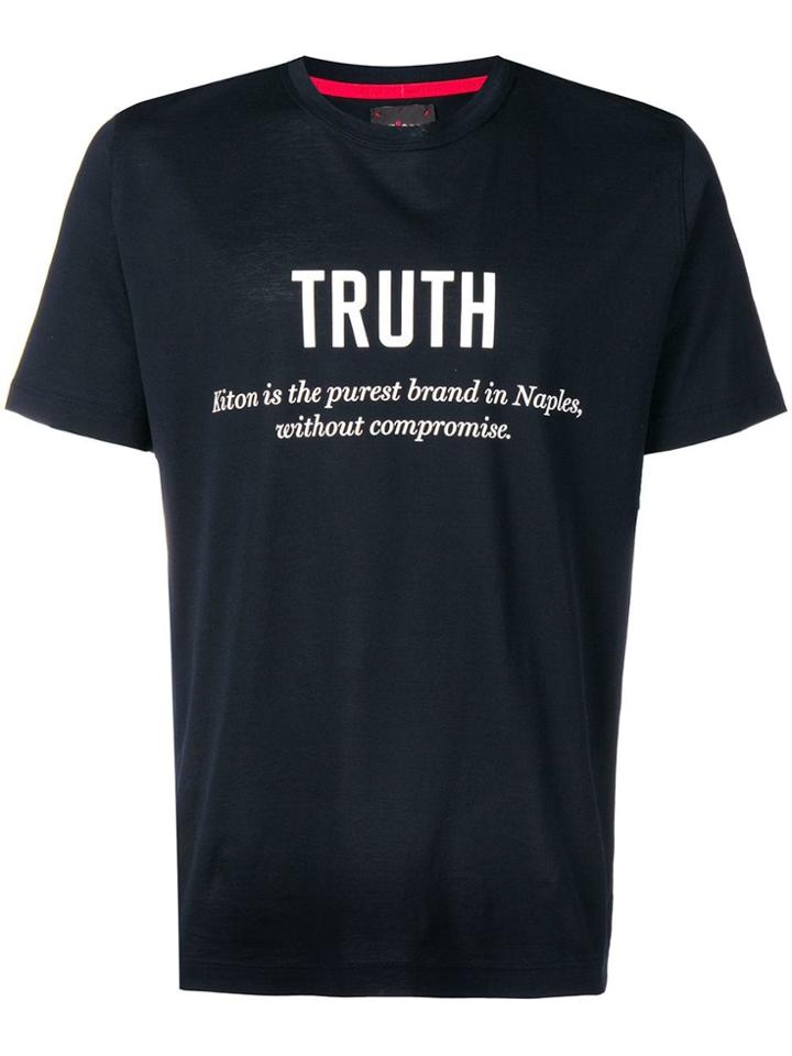 Kiton Truth T-shirt - Blue