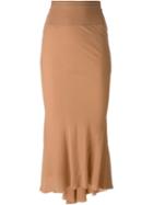 Rick Owens Draped Midi Skirt, Women's, Size: 40, Pink/purple, Silk/viscose/cotton/nylon