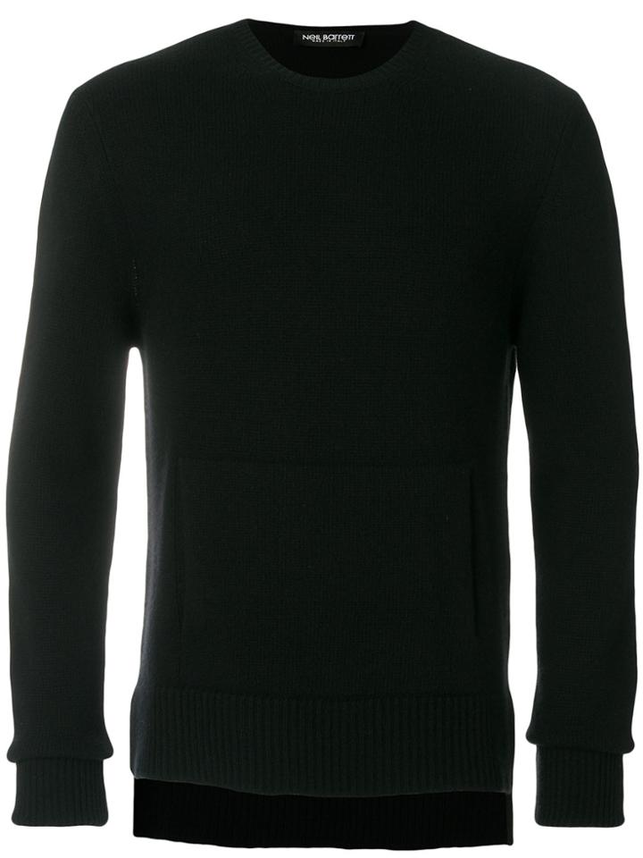 Neil Barrett Front Pocket Crew Neck Sweater - Black