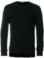 Neil Barrett Front Pocket Crew Neck Sweater - Black