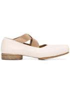 Uma Wang Crossover Strap Ballerina Shoes - Neutrals