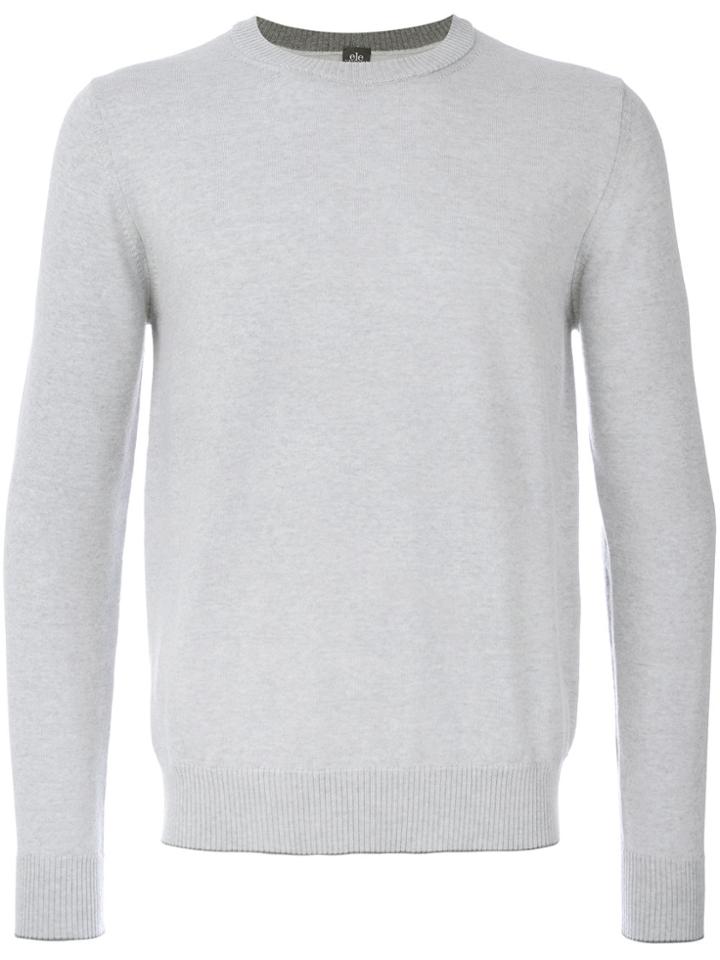 Eleventy Crew-neck Jumper - Grey