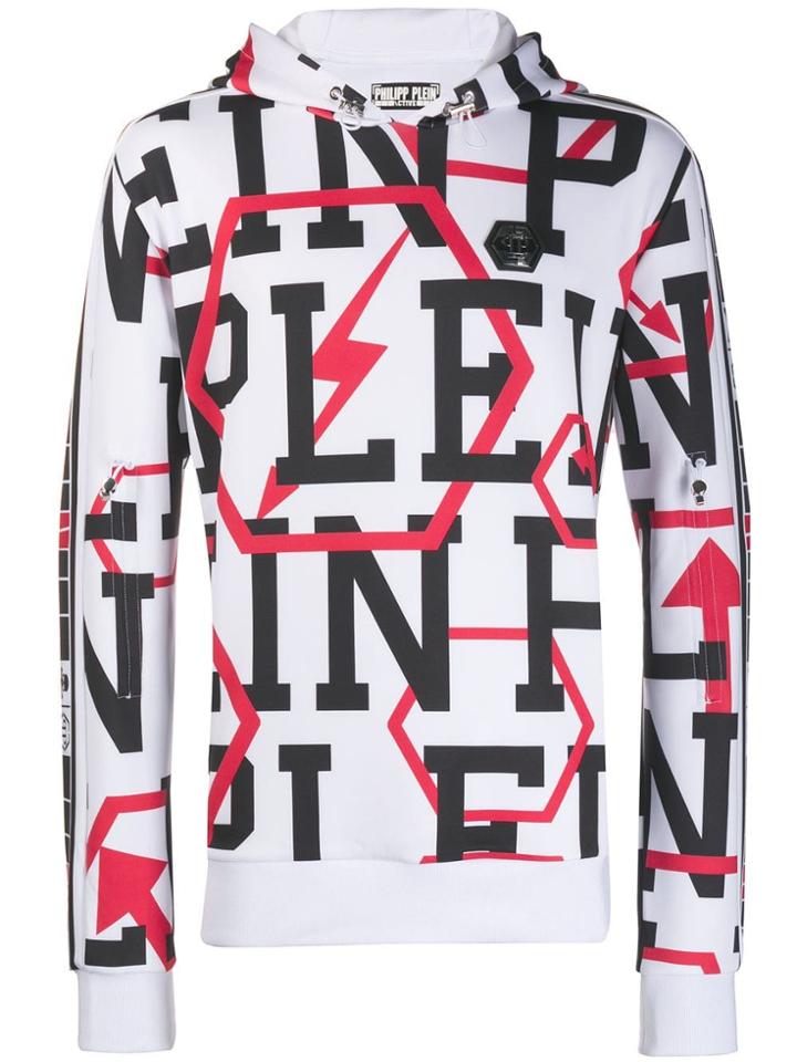 Philipp Plein Geometric Print Sweater - White