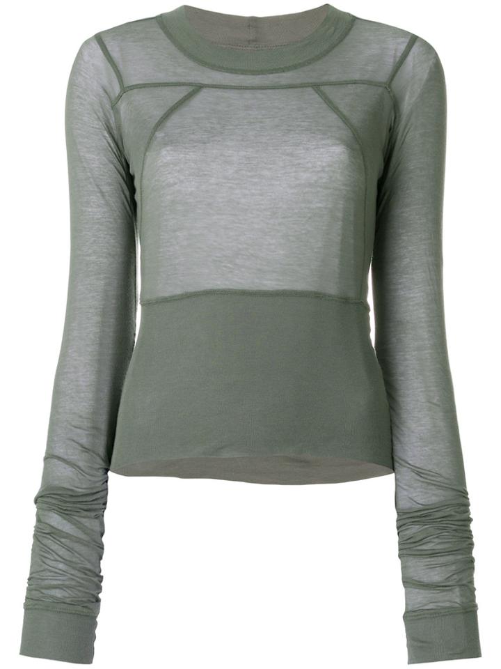 Rick Owens Plinth Cropped Top - Green
