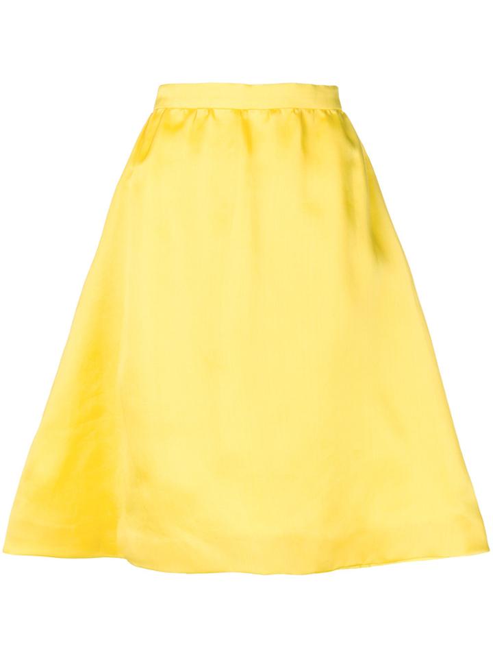 Balenciaga Vintage Flared A-line Skirt - Yellow & Orange