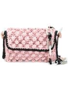 M Missoni Bubble Knit Chain Bag - Pink & Purple