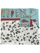 Luisa Cerano Multi Print Scarf - Blue