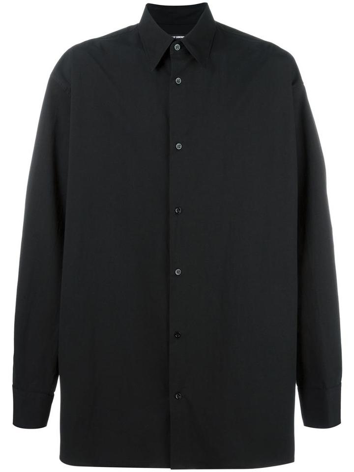 Raf Simons Oversized Shirt, Men's, Size: 46, Black, Cotton/spandex/elastane