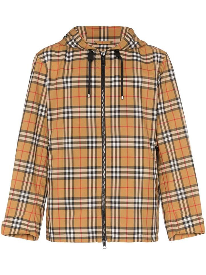 Burberry Vintage Check Lightweight Hooded Jacket - Antique Yellow