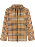 Burberry Vintage Check Lightweight Hooded Jacket - Antique Yellow
