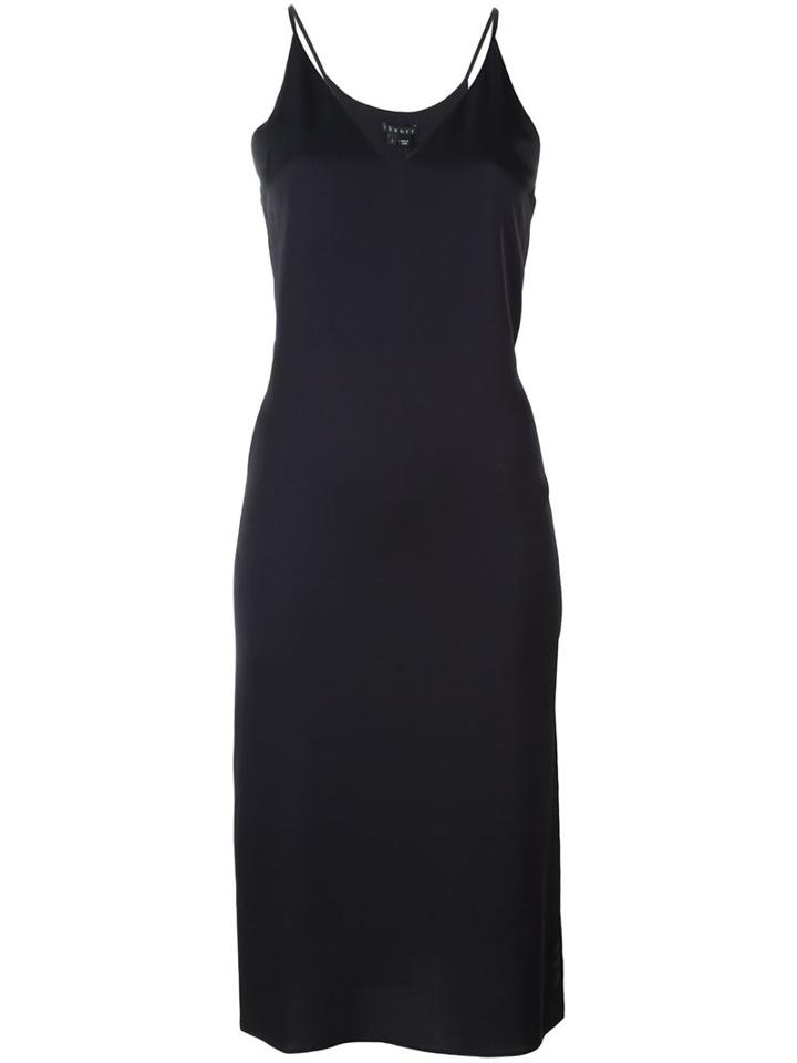 Theory V-neck Midi Dress