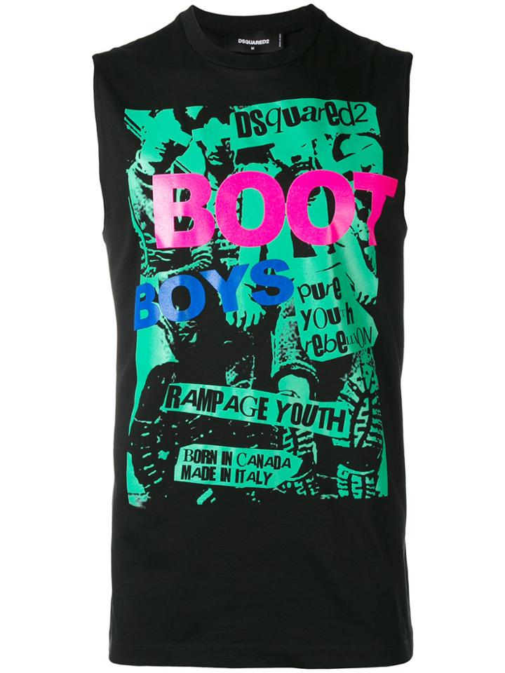 Dsquared2 Punk Logo Tank Top - Black