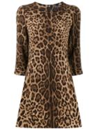 Dolce & Gabbana Leopard Print Dress - Neutrals