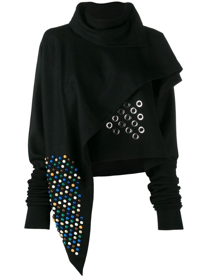 Jw Anderson Asymmetric Draped Jumper - Black