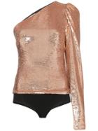 Alexandre Vauthier One-shoulder Sequin Body - Pink