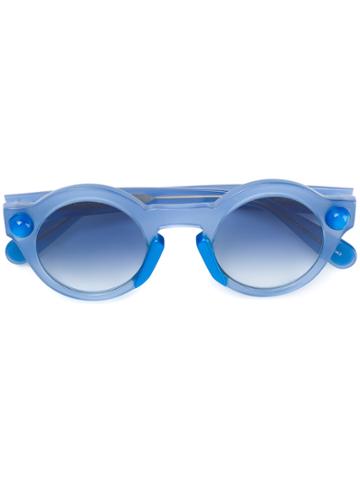 Christopher Kane Eyewear Round-frame Sunglasses - Blue