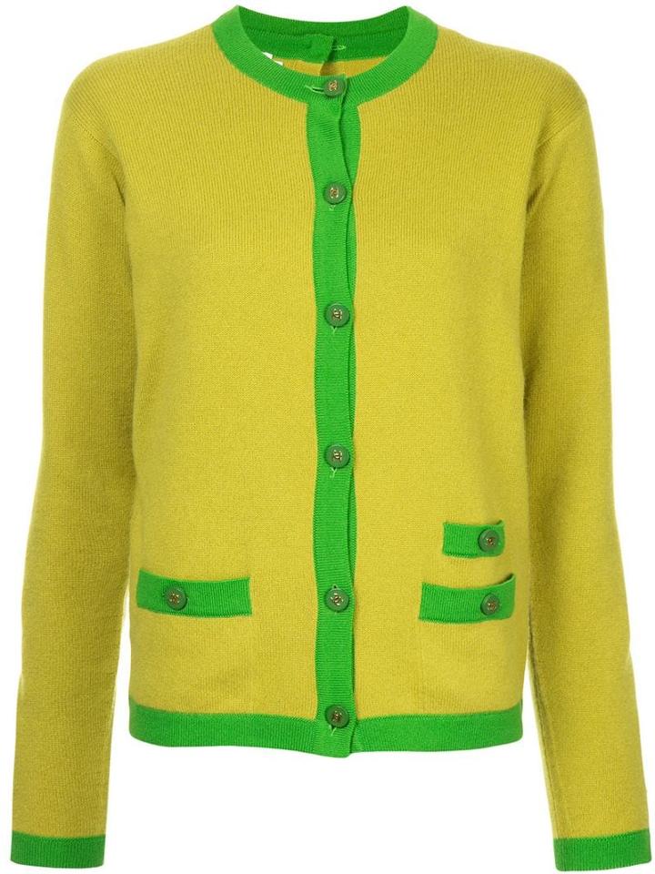 Chanel Pre-owned Cashmere Cardigan & Blouse Set - Green