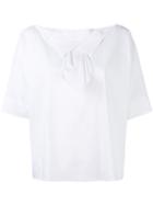 Balossa White Shirt - Short-sleeved Top - Women - Cotton/spandex/elastane/polyimide - 40, Cotton/spandex/elastane/polyimide