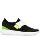 Christopher Kane Safety Buckle Sneakers, Men's, Size: 45, Black, Leather/rubber/polyurethane