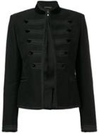 Saint Laurent Buttoned Detailed Jacket - Black