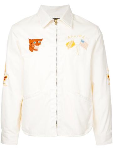 Tailor Toyo - Vietnam Dragon Patch Jacket - Men - Cotton/acetate - M, White, Cotton/acetate