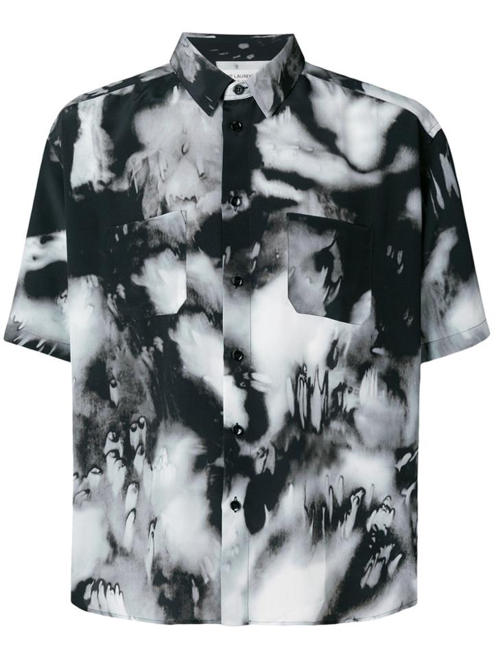 Saint Laurent Acid Print Shirt - Black