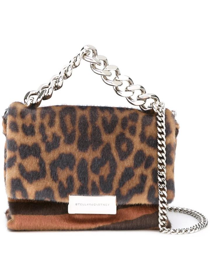 Stella Mccartney Tiny 'becks' Tote, Women's, Brown, Polyester/metal