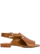 Clergerie Sling Back Sandal - Brown