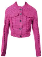 Yang Li Button Down Fitted Jacket - Pink & Purple