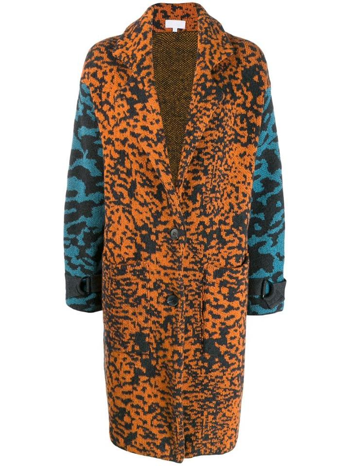 Lala Berlin Printed Cardi-coat - Orange