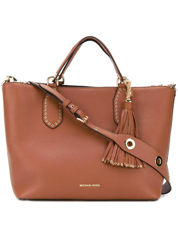 Michael Michael Kors Large Brooklyn Tote Bag - Brown