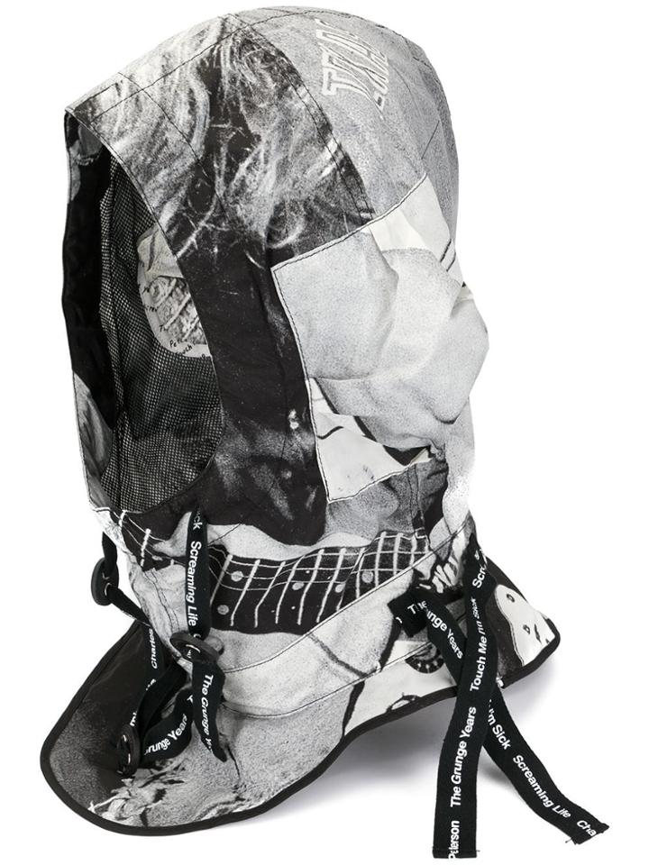 Takahiromiyashita The Soloist Photographic Print Hood - Black