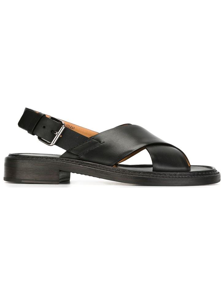 Church S Olina Sandals, Women's, Size: 36.5, Black, Calf Leather/leather/rubber