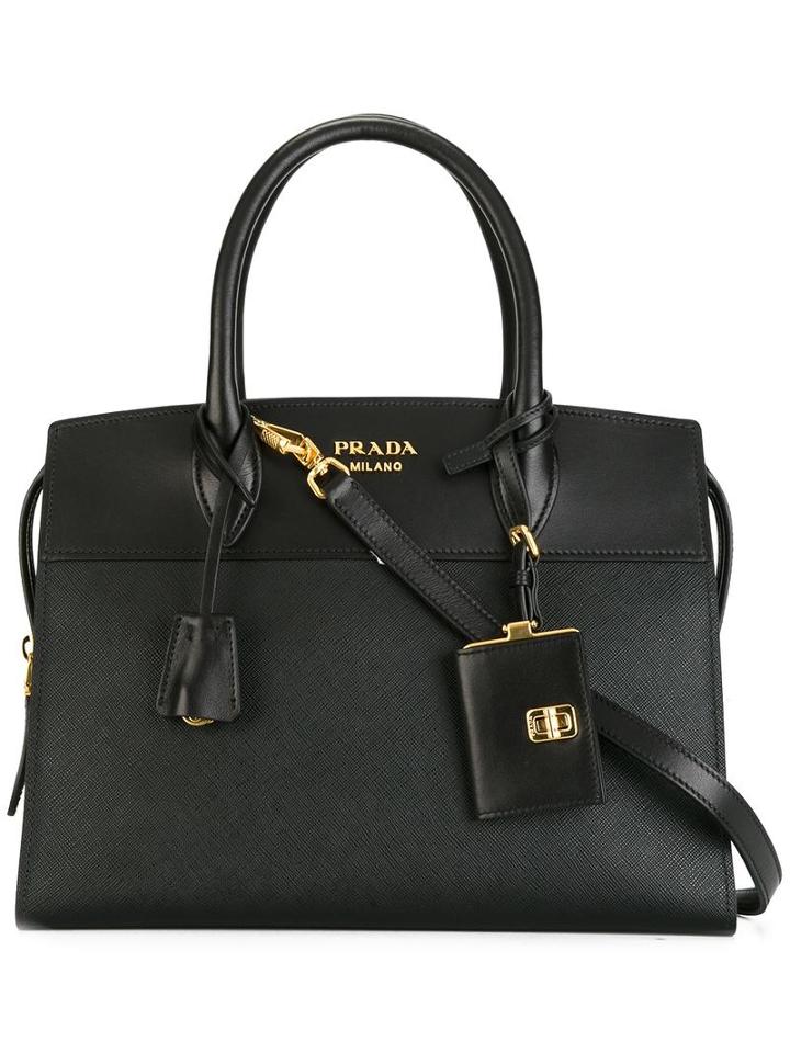 Prada Esplanade Tote, Women's, Black, Leather