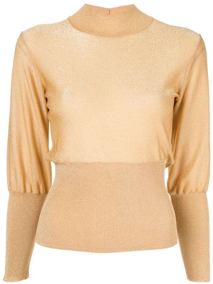 Emilio Pucci Lurex Sweater - Gold