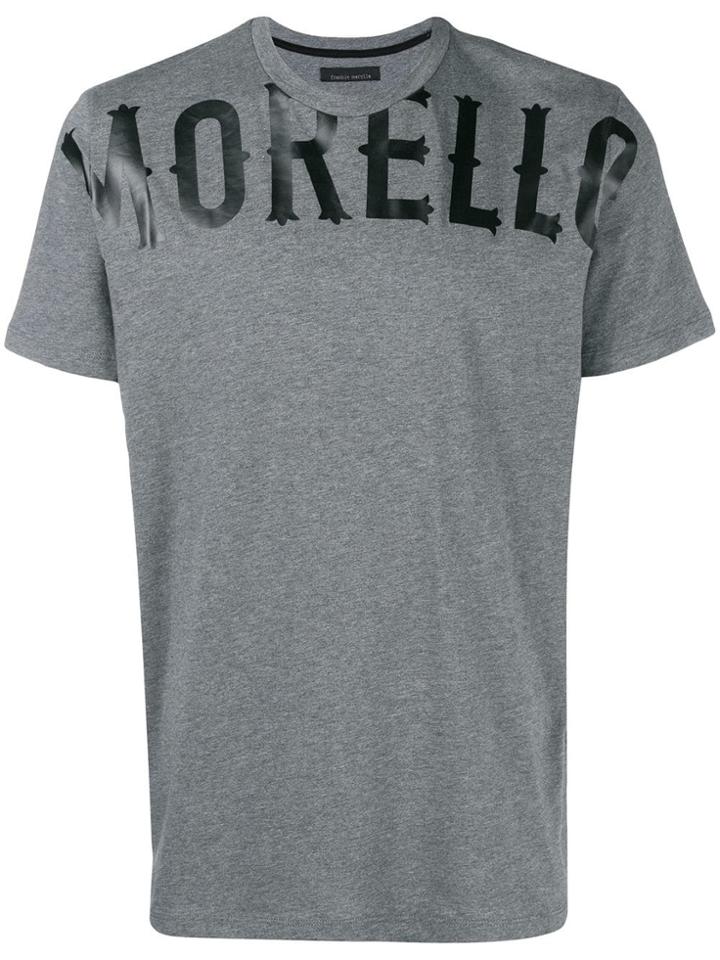 Frankie Morello Logo T-shirt - Grey